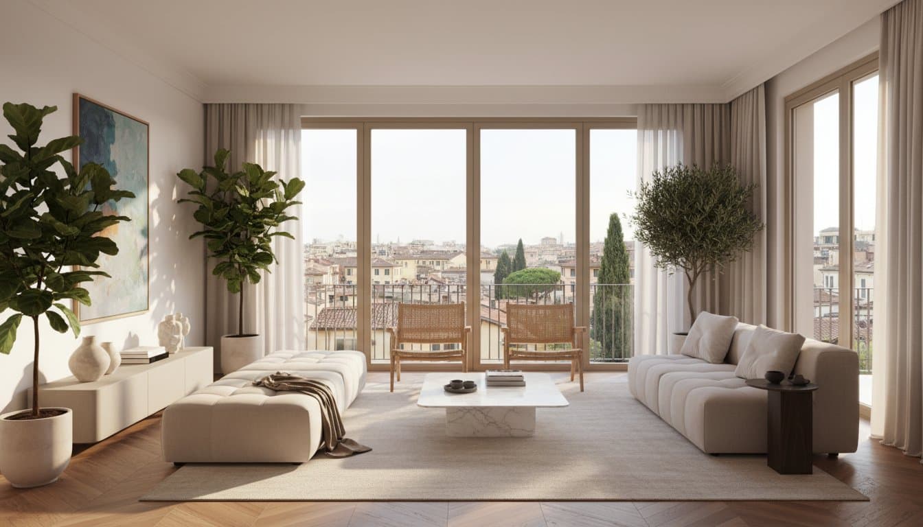 virtual staging firenze rendering professionale VisioCasa per agenti immobiliari italiani