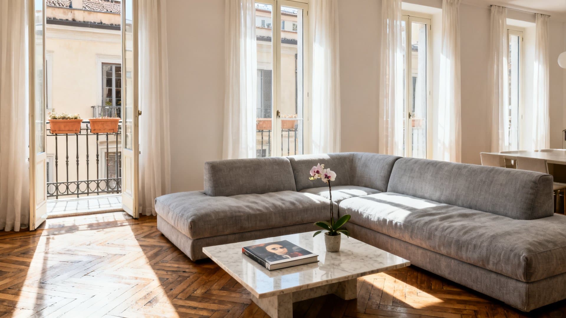 Appartamento con virtual staging professionale VisioCasa per vendita immobili