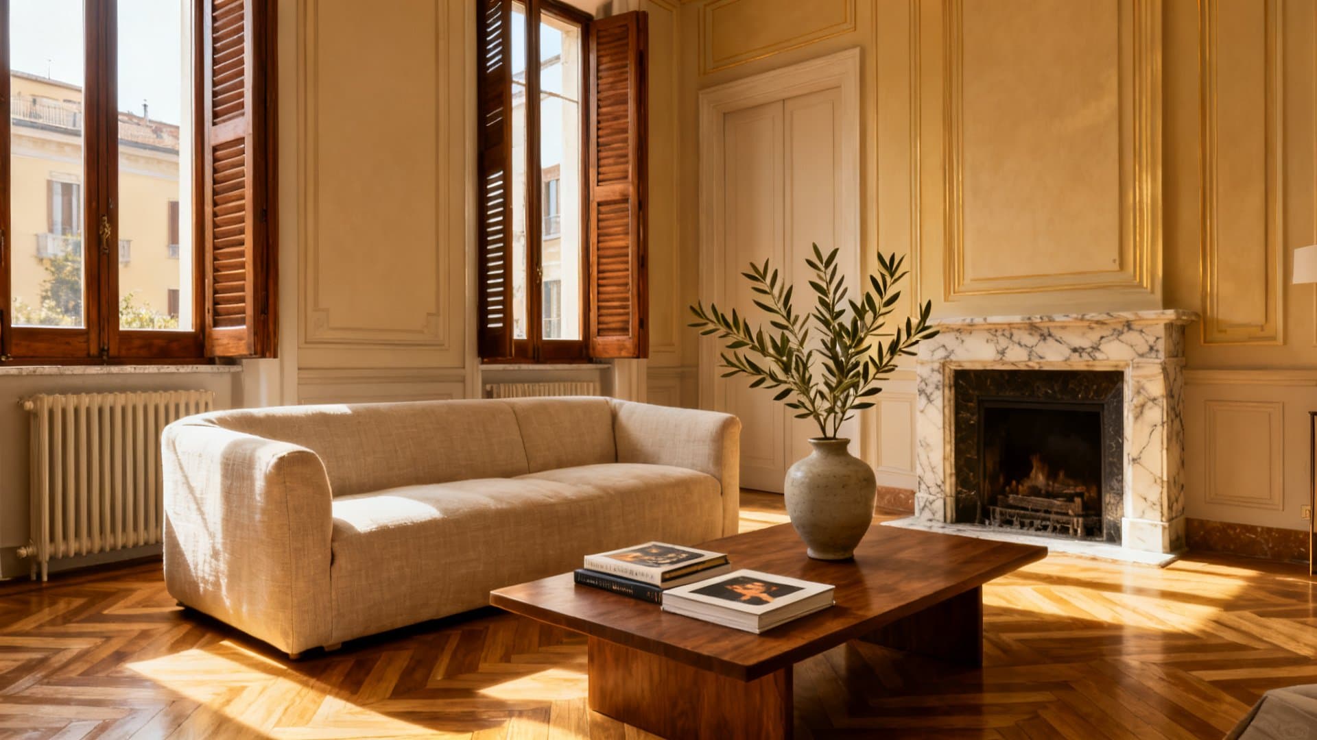 Appartamento milanese dopo virtual staging che mostra potenziale abitativo con VisioCasa