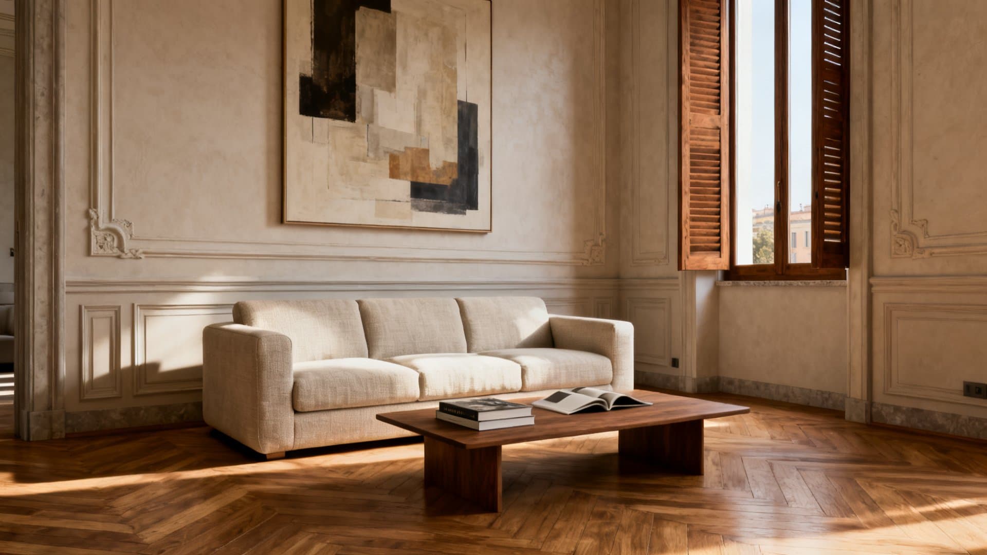 Appartamento con virtual staging professionale per presentazione immobiliare VisioCasa