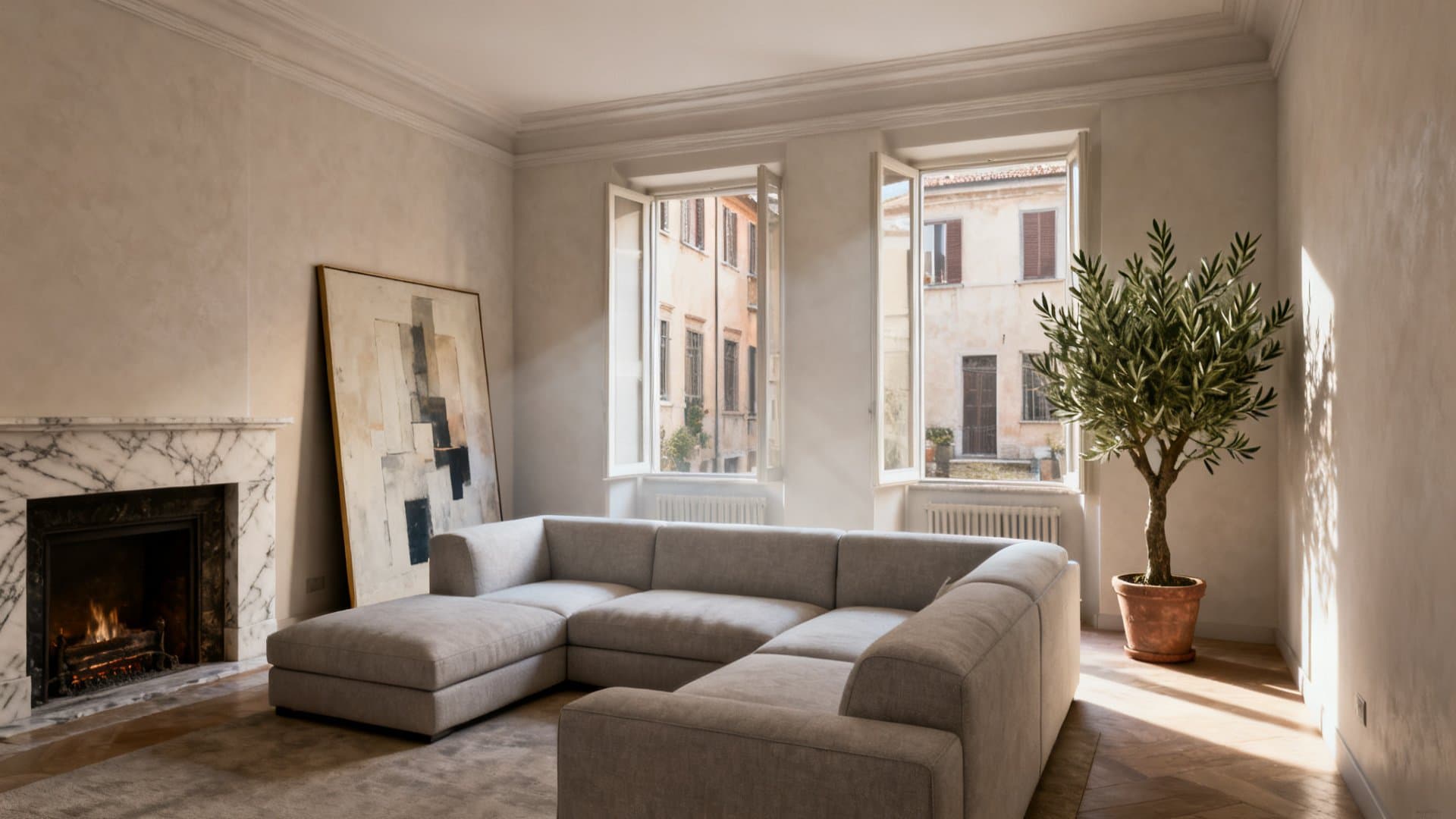 Appartamento milanese con virtual staging professionale che mostra l'efficacia del servizio VisioCasa